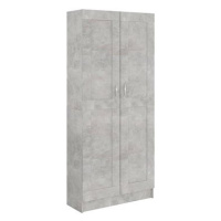 Shumee betonově šedá 82,5×30,5×185,5 cm dřevotříska, 802736