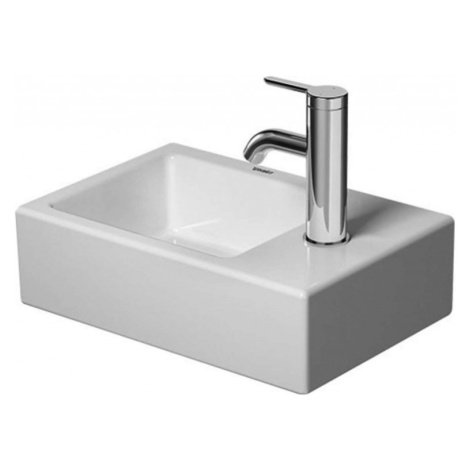 DURAVIT Vero Air Umývátko 38x25 cm, bez přepadu, otvor pro baterii vpravo, bílá 0724380000