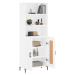 vidaXL Skříň highboard bílá 69,5 x 34 x 180 cm kompozitní dřevo