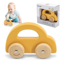 VIGA PolarB Wood Wood Push Car Yellow