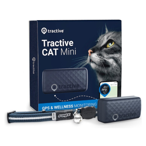 Tractive GPS CAT Mini tracker polohy a aktivity pro kočky tmavě modrý