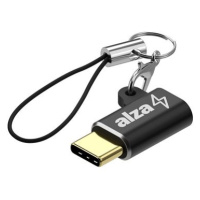 AlzaPower USB-C (M) to Micro USB (F) Keychain černý