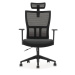 ADK TRADE Černá kancelářská židle ADK Mercury Plus, síťovina/tkanina
