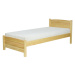 Drewmax Drewmax Vyvýšená borovicová postel LK125 90 x 200 cm