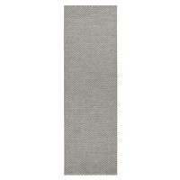 BT Carpet - Hanse Home koberce Běhoun Nature 104268 Grey – na ven i na doma - 80x500 cm