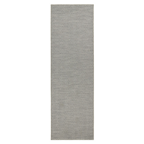 BT Carpet - Hanse Home koberce Běhoun Nature 104268 Grey – na ven i na doma - 80x500 cm