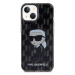 Karl Lagerfeld Monogram Ikonik zadní kryt pro iPhone 15 černý