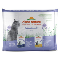 Almo Nature Holistic Intestinal Help, 24 x 70 g - 20 + 4 zdarma - Mix: s drůbeží & s rybou