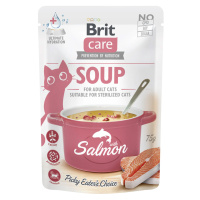 Brit Care Soup pro kočky 15 x 75 g - Losos