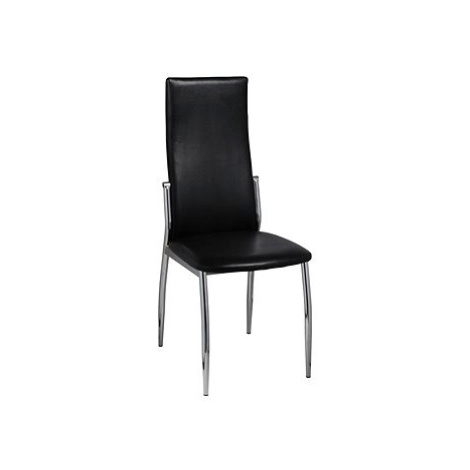 Jídelní židle 4 ks černé umělá kůže SHUMEE
