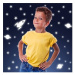 KUPSI-TAPETY Rocket + Stars dekorace 77226 ve tmě svítící nálepky Crearreda 15x31 cm