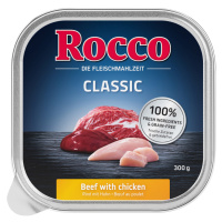 Výhodné balení Rocco Classic mističky 27 x 300 g - hovězí s kuřecím