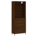 vidaXL Skříň highboard hnědý dub 69,5 x 34 x 180 cm kompozitní dřevo