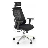 Kancelářská ergonomická židle GERONIMO — síť, černá