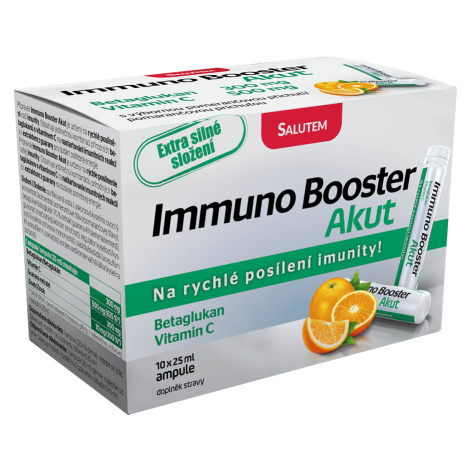 SALUTEM PHARMA Immuno Booster Akut s pomeranč. příchutí 10 ampulí 10 x 25 ml