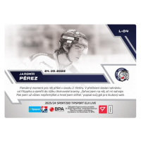 Hokejové karty Tipsport ELH 2023-2024 - L-04 Jaromír Pérez