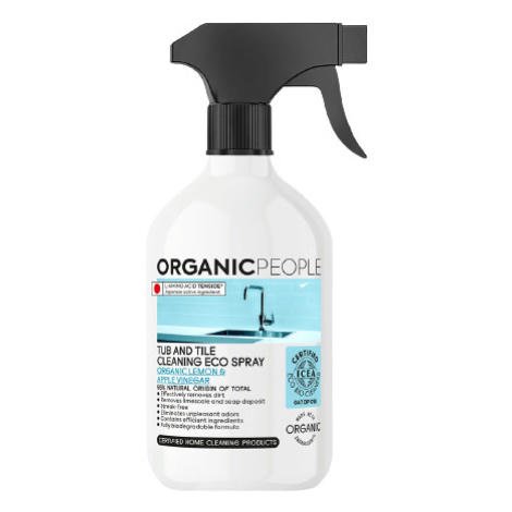 Organic People Eko čisticí sprej do koupelny, citrón a jablečný ocet 500 ml