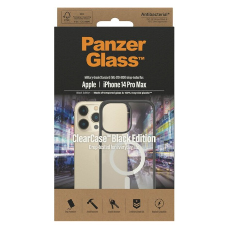 PanzerGlass™ ClearCase Apple iPhone 14 Pro Max (Black edition) s MagSafe