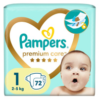 Pampers Premium Care vel. 1 2–5 kg dětské pleny 72 ks