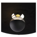 Stropní svítidlo černé ploché stínidlo černé 45 cm - Combi