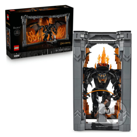 LEGO® Icons 10367 Knižná zarážka: Pán prsteňov – Balrog™,LEGO® Icons 10367 Knižná zarážka: Pán p