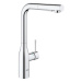 Dřezová baterie Grohe Essence New s vytahovací sprškou chrom 30270000