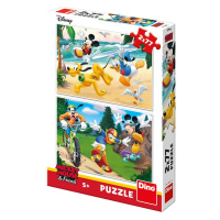 Mickey sportuje: puzzle 2x77 dílků - Dino