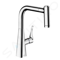 Hansgrohe 73800000 - Dřezová baterie M7116-H220 s výsuvnou sprškou, sBOX, chrom