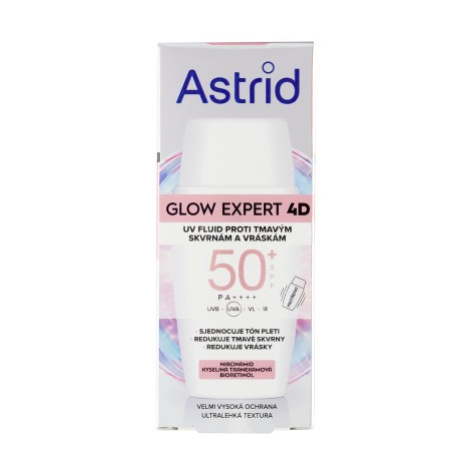 Astrid Glow Expert 4D UV fluid proti tmavým skvrnám a vráskám 50+ SPF 50 ml