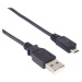 PREMIUMCORD Kabel USB 2.0 A-Micro B propojovací. 2m (černý)