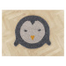 Dětský kuličkový vlněný koberec Wooldot Ball Rugs Penguin, ⌀ 90 cm