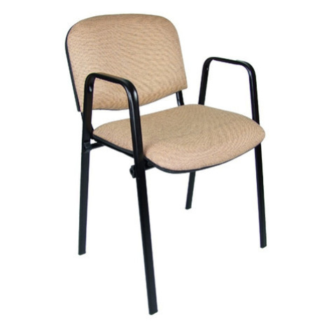 Konferenční židle ISO s područkami C4 béžovo/hnědá Mazur