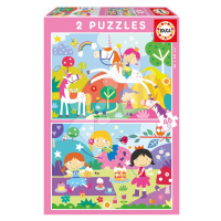 Puzzle Fantasy Friends Educa 2 x 48 dílků od 4 let