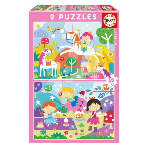 Puzzle Fantasy Friends Educa 2 x 48 dílků od 4 let