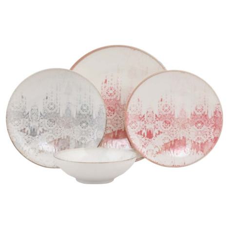 24dílná sada nádobí Güral Porselen Ornaments Kütahya Porselen