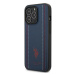 US Polo USHCP14XPFAV hard silikonové pouzdro iPhone 14 PRO MAX 6.7" navy blue Leather Stitch