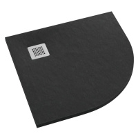 Vanička půlkulatá Kalait Black Stone 90x90x3,5 R55 3.3104/C/ST-M2