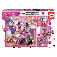 Educa Puzzle Minnie a Daisy 4v1 (12,16,20,25 dílků)