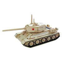 Woodcraft construction kit Woodcraft Dřevěné 3D puzzle tank T-34 P