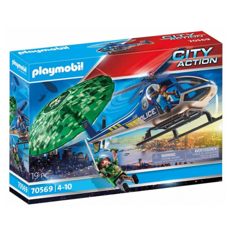 Playmobil 70569 policejní vrtulník: pronásledování na padáku