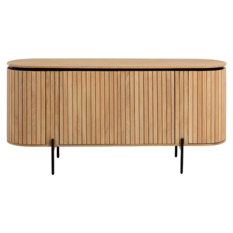 Nízká komoda z mangového dřeva v přírodní barvě 170x80 cm Licia – Kave Home