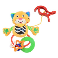 BABY MIX - Plyšová hračka s chrastítkem tygřík