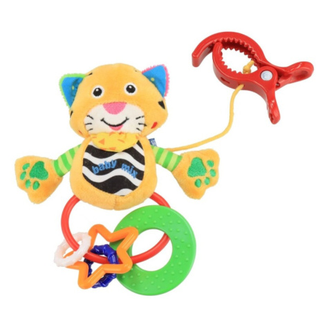 BABY MIX - Plyšová hračka s chrastítkem tygřík