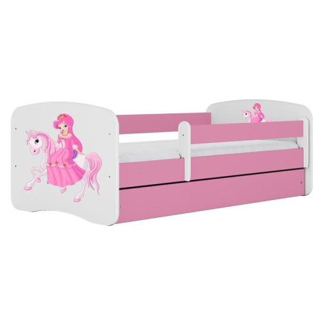 Dětská postel Babydreams+SZ+M růžová 80x180 Princezna 1 BAUMAX