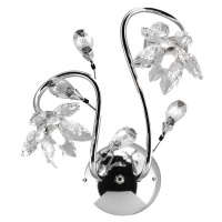 ONLI Nástěnné svítidlo Ninfea v chromu s křišťálovými květy