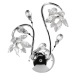 ONLI Nástěnné svítidlo Ninfea v chromu s křišťálovými květy