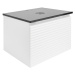 Koupelnová skříňka s deskou z umělého kamene SAT Evolution 58x30x44,8 cm bílá mat SATEVO60WMTK
