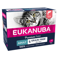 Výhodné balení Eukanuba Adult bez obilovin 48 x 85 g - losos