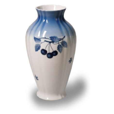 Thun 1794 Váza, český porcelán, 29,5 cm, modré třešně, Thun