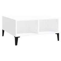 SHUMEE Konferenční stolek bílý 60 × 60 × 30 cm dřevotříska, 805986